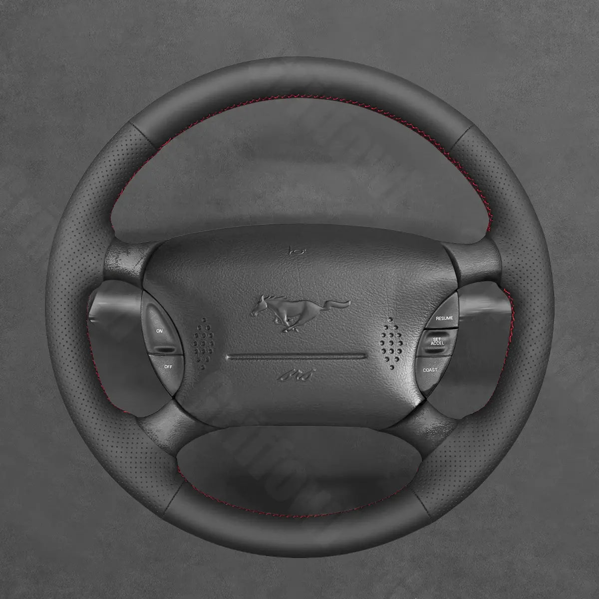 Griffowl Steering Wheel Cover for DIY Ford Ranger Explorer Sport Trac Explorer Mustang 1994-2005. Elevate your interior with Griffowl's wrap and stitch kit.