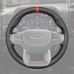 Griffowl Steering Wheel Cover for DIY Pickup Ford Ranger Raptor 2022-2025. Perfect grip with our steering wheel wrap and custom interior touch.