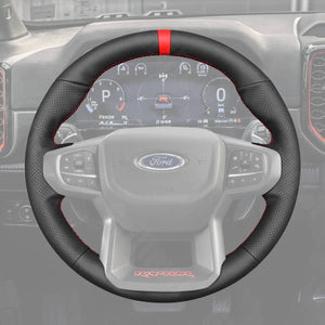Griffowl Steering Wheel Cover for DIY Pickup Ford Ranger Raptor 2022-2025. Perfect grip with our steering wheel wrap and custom interior touch.