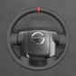 Griffowl Steering Wheel Cover for DIY Pickup Isuzu D-MAX 2007-2011. DIY kit includes hand-sewn wrap for luxury interior mods.
