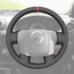 Griffowl Steering Wheel Cover for DIY Pickup Isuzu D-MAX 2007-2011. DIY kit includes hand-sewn wrap for luxury interior mods.
