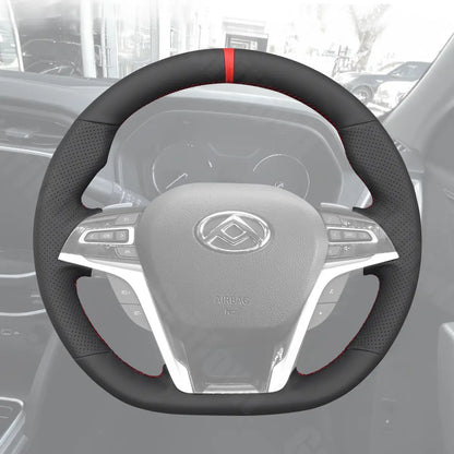 Griffowl Steering Wheel Cover for DIY Pickup Leyland DAF Vans LDV T60 2021-2024. For refined interior upgrades using our wrap and stitch kit.