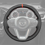 Griffowl Steering Wheel Cover for DIY Pickup Mazda BT-50 BT50 2021-2025. Perfect grip with our steering wheel wrap and custom interior touch.

