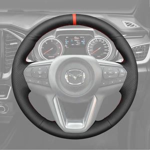 Griffowl Steering Wheel Cover for DIY Pickup Mazda BT-50 BT50 2021-2025. Perfect grip with our steering wheel wrap and custom interior touch.

