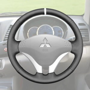 Griffowl Steering Wheel Cover for DIY Pickup Mitsubishi L200 Triton 2006-2015. Griffowl's interior mod with hand-sewn DIY steering wheel kit.
