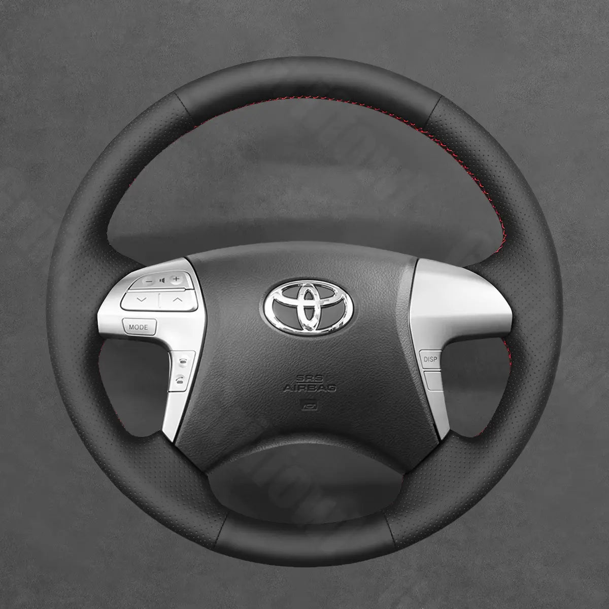 Griffowl Steering Wheel Cover for DIY Pickup Toyota Hilux 2005-2014. DIY kit includes hand-sewn wrap for luxury interior mods.