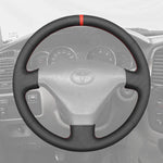 Griffowl Steering Wheel Cover for DIY Pickup Toyota Hilux Land Cruiser Prado 1996-2005. DIY kit includes hand-sewn wrap for luxury interior mods.