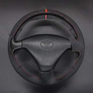 Griffowl Steering Wheel Cover for DIY Pickup Toyota Hilux Land Cruiser Prado 1996-2005. DIY kit includes hand-sewn wrap for luxury interior mods.
