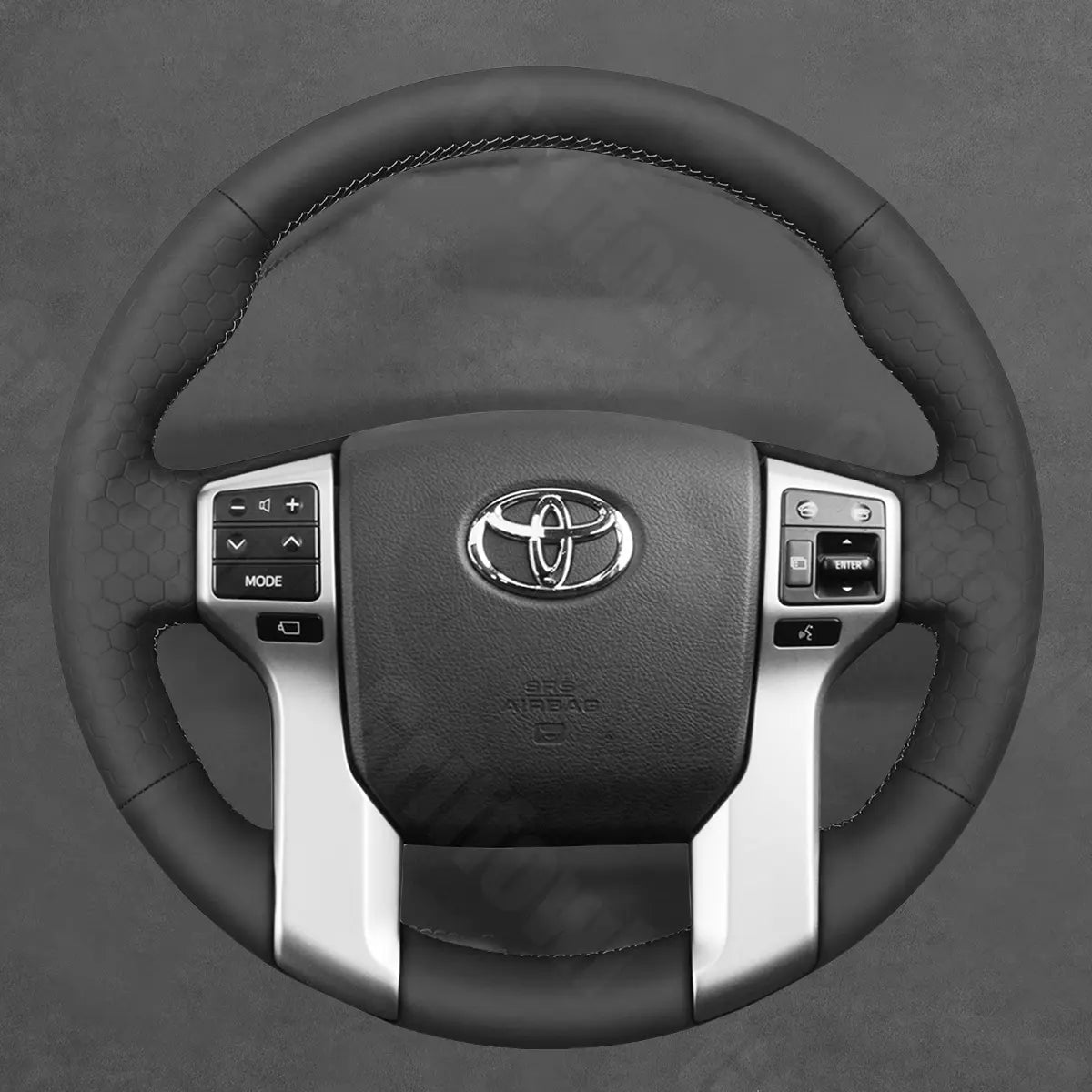 Griffowl Steering Wheel Cover for DIY Pickup Toyota Tacoma Tundra 2014-2023. Perfect grip with our steering wheel wrap and custom interior touch.