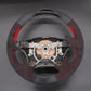 Griffowl Steering Wheel Cover for DIY Pickup Toyota Tundra 2003-2006. DIY kit includes hand-sewn wrap for luxury interior mods.
