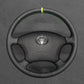 Griffowl Steering Wheel Cover for DIY Pickup Toyota Tundra 2003-2006. DIY kit includes hand-sewn wrap for luxury interior mods.