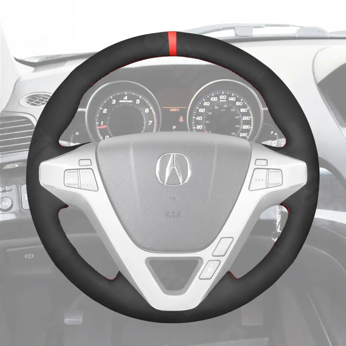 Griffowl Steering Wheel Cover for Personalized SUV Acura MDX 2007-2013. Perfect grip with our steering wheel wrap and custom interior touch.
