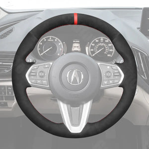 Griffowl Steering Wheel Cover for Personalized SUV Acura RDX 2019-2025. Perfect grip with our steering wheel wrap and custom interior touch.
