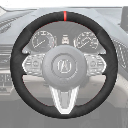 Griffowl Steering Wheel Cover for Personalized SUV Acura RDX 2019-2025. Perfect grip with our steering wheel wrap and custom interior touch.
