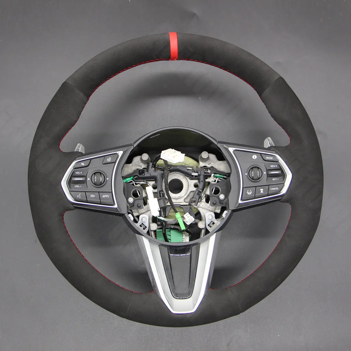 Griffowl Steering Wheel Cover for Personalized SUV Acura RDX 2019-2025. Perfect grip with our steering wheel wrap and custom interior touch.
