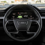 Griffowl Steering Wheel Cover for Customized Sedan Audi A6 A7 A8 S8 2019-2025. Griffowl's interior mod with hand-sewn DIY steering wheel kit.