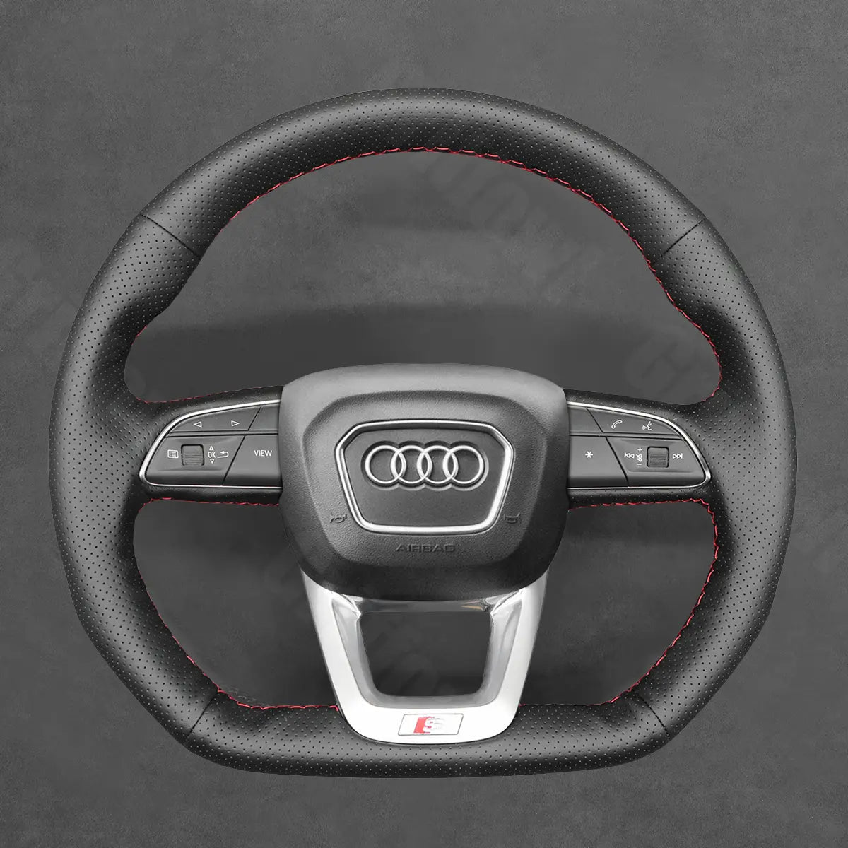 Griffowl Steering Wheel Cover for Personalized SUV Audi Q3 F3 RS Q5 FY SQ5 FY Q7 SQ7 4M Q8 SQ8 RS 2018-2022. Turn every drive into a luxury experience.