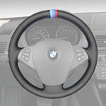Griffowl Steering Wheel Cover for Personalized SUV BMW X3 E83 2005-2010. Perfect grip with our steering wheel wrap and custom interior touch.