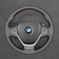 Griffowl Steering Wheel Cover for Personalized SUV BMW X3 F25 X4 F26 2010-2018. For refined interior upgrades using our wrap and stitch kit.