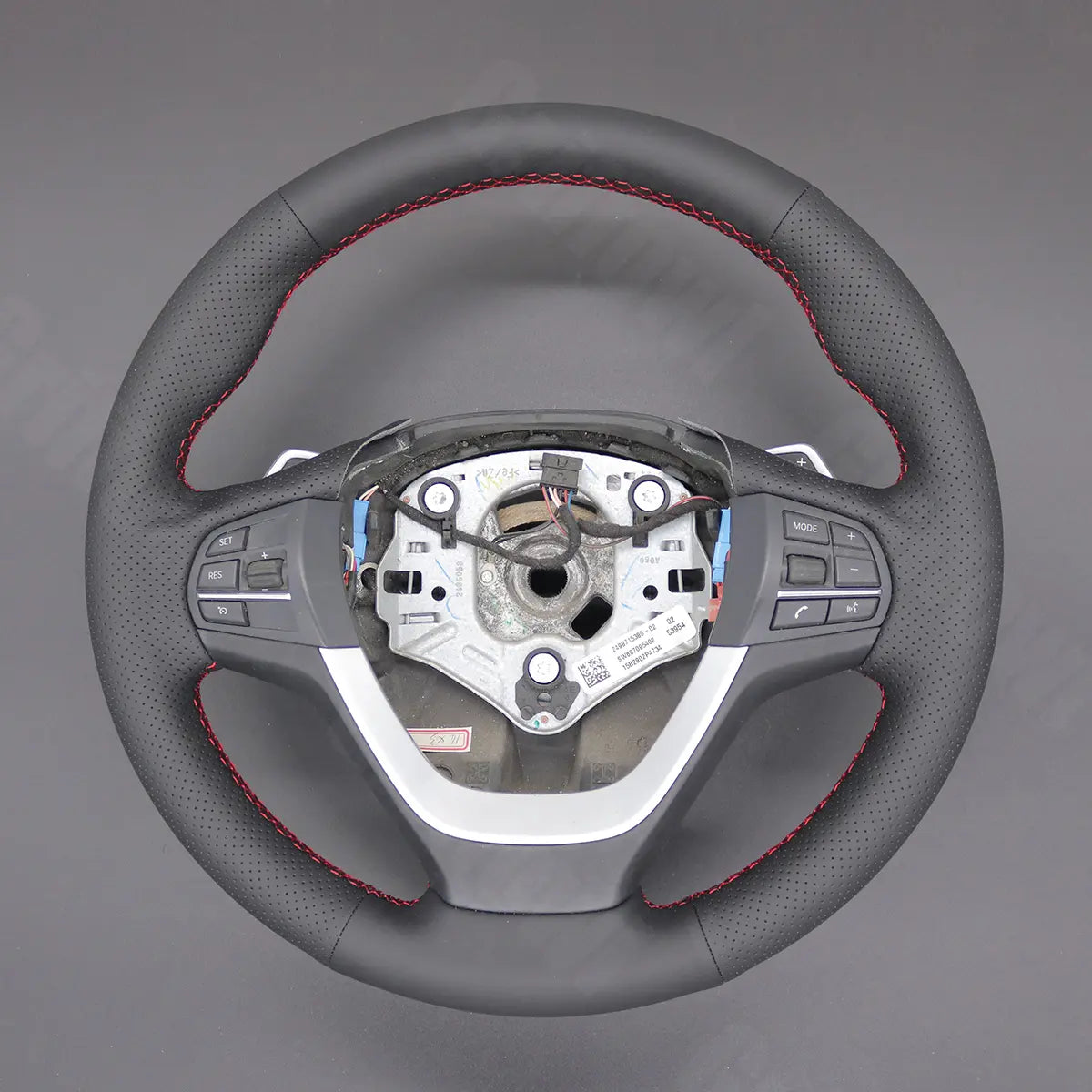 Griffowl Steering Wheel Cover for Personalized SUV BMW X3 F25 X4 F26 2010-2018. For refined interior upgrades using our wrap and stitch kit.