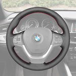 Griffowl Steering Wheel Cover for Personalized SUV BMW X3 F25 X4 F26 2010-2018. For refined interior upgrades using our wrap and stitch kit.