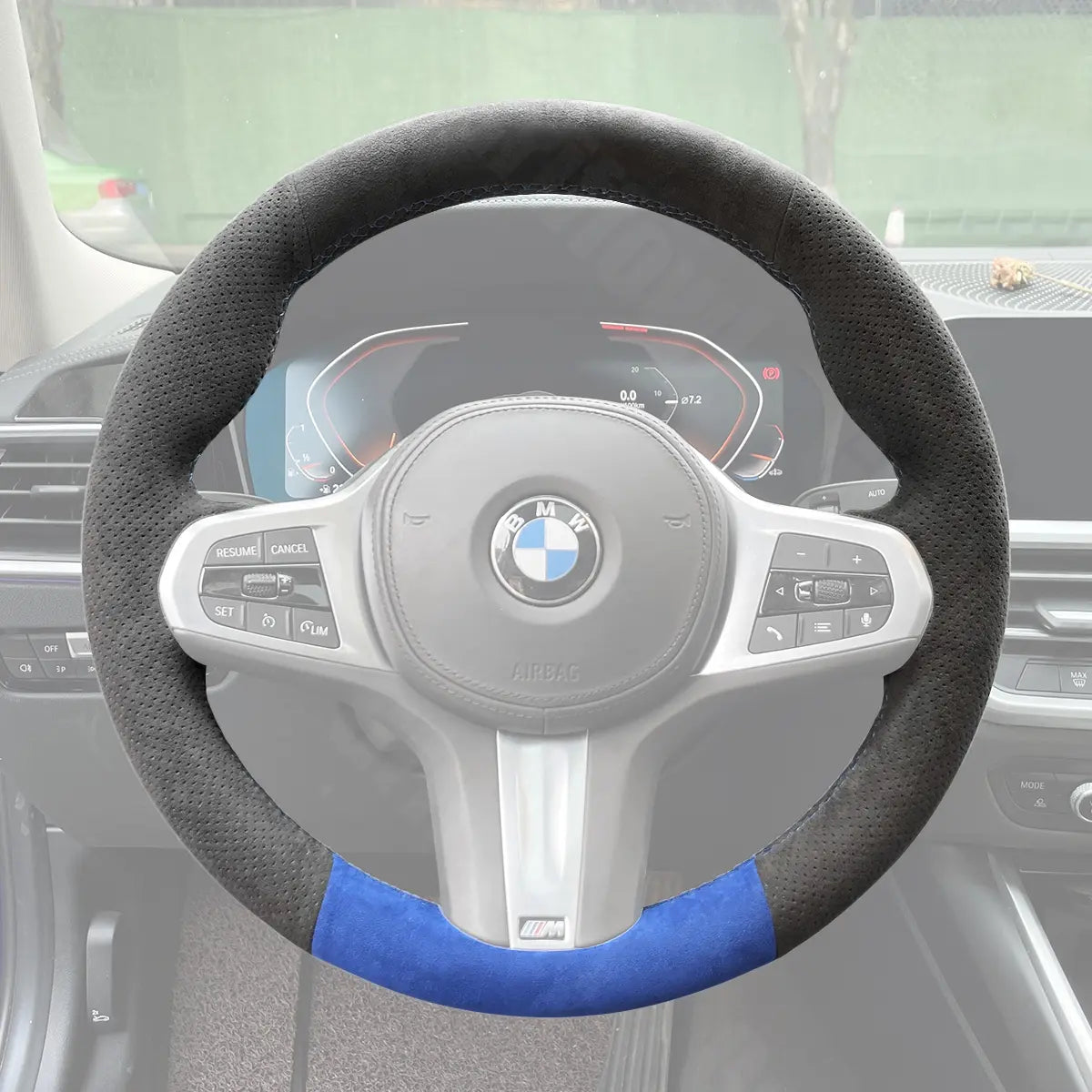 Griffowl Steering Wheel Cover for Personalized SUV BMW X3 G01 iX3 G08 X4 G02 X5 G05 X6 G06 X7 G07 2018-2024. Turn every drive into a luxury experience.