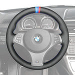 Griffowl Steering Wheel Cover for Personalized SUV BMW X3 M Sport E83 2005-2010. For refined interior upgrades using our wrap and stitch kit.