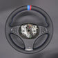 Griffowl Steering Wheel Cover for Personalized SUV BMW X3 M Sport E83 2005-2010. For refined interior upgrades using our wrap and stitch kit.