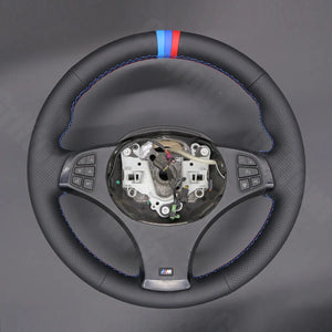 Griffowl Steering Wheel Cover for Personalized SUV BMW X3 M Sport E83 2005-2010. For refined interior upgrades using our wrap and stitch kit.