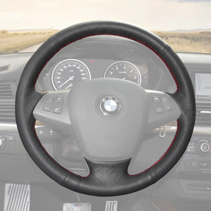Griffowl Steering Wheel Cover for Personalized SUV BMW X5 E70 2006-2013. Perfect grip with our steering wheel wrap and custom interior touch.