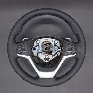 Griffowl Steering Wheel Cover for Personalized SUV BMW X5 F15 X6 F16 2013-2019. For refined interior upgrades using our wrap and stitch kit.