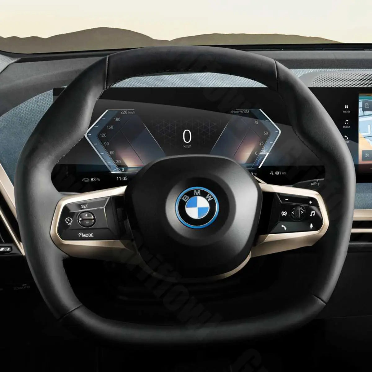 Griffowl Steering Wheel Cover for Personalized SUV BMW iX I20 X3 2022-2025. Perfect grip with our steering wheel wrap and custom interior touch.