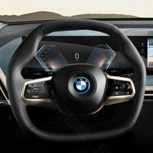 Griffowl Steering Wheel Cover for Personalized SUV BMW iX I20 X3 2022-2025. Perfect grip with our steering wheel wrap and custom interior touch.