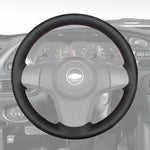 Griffowl Steering Wheel Cover for Upgrade Chevrolet Chevy Niva 2009-2020. Perfect grip with our steering wheel wrap and custom interior touch.
