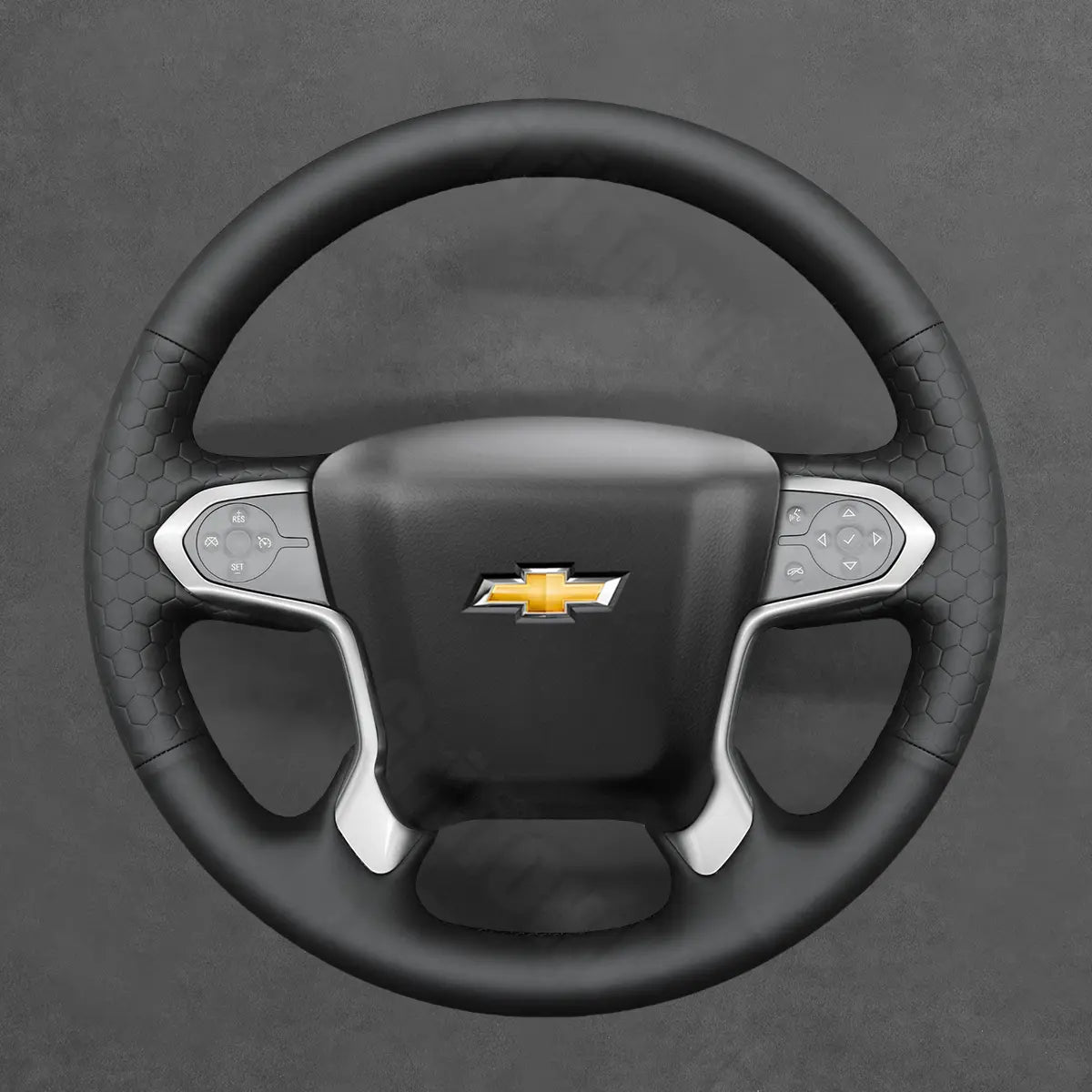 Griffowl Steering Wheel Cover for Personalized SUV Chevrolet Suburban Tahoe 2014-2019. Elevate your interior with Griffowl's wrap and stitch kit.
