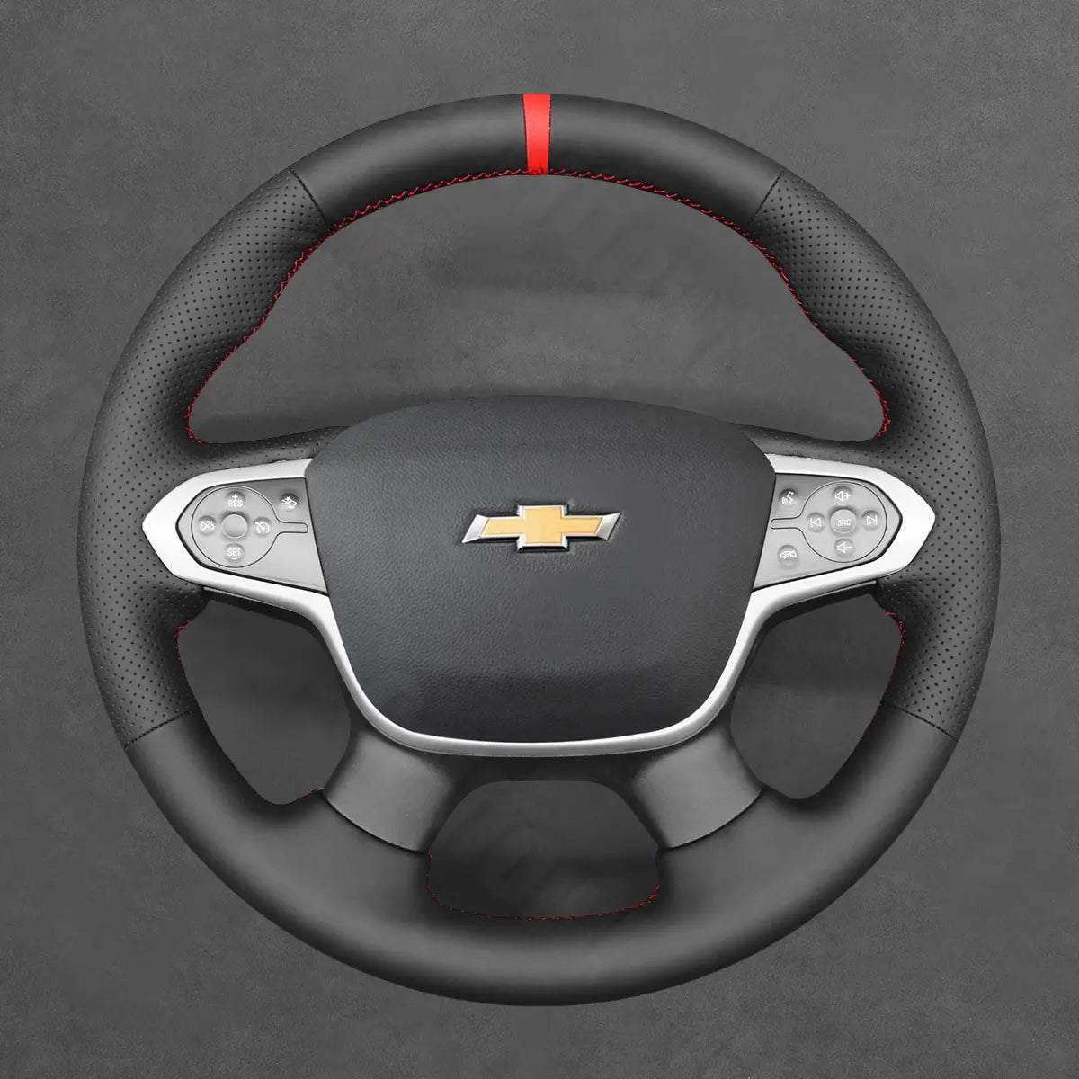 Griffowl Steering Wheel Cover for Personalized SUV Chevrolet Traverse 2018-2024. For refined interior upgrades using our wrap and stitch kit.
