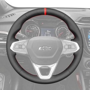 Griffowl Steering Wheel Cover for Personalized SUV Chevrolet Trax RS Trailblazer 2021-2025. Elevate your interior with Griffowl's wrap and stitch kit.
