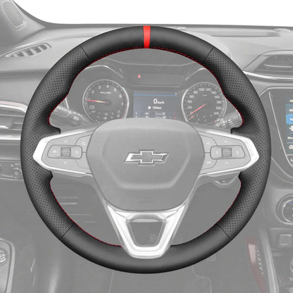 Griffowl Steering Wheel Cover for Personalized SUV Chevrolet Trax RS Trailblazer 2021-2025. Elevate your interior with Griffowl's wrap and stitch kit.
