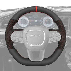 Griffowl Steering Wheel Cover for Personalized SUV Dodge Durango R T 2018-2025. For refined interior upgrades using our wrap and stitch kit.
