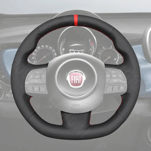 Griffowl Steering Wheel Cover for Personalized SUV Fiat 500X 2014-2021. Perfect grip with our steering wheel wrap and custom interior touch.