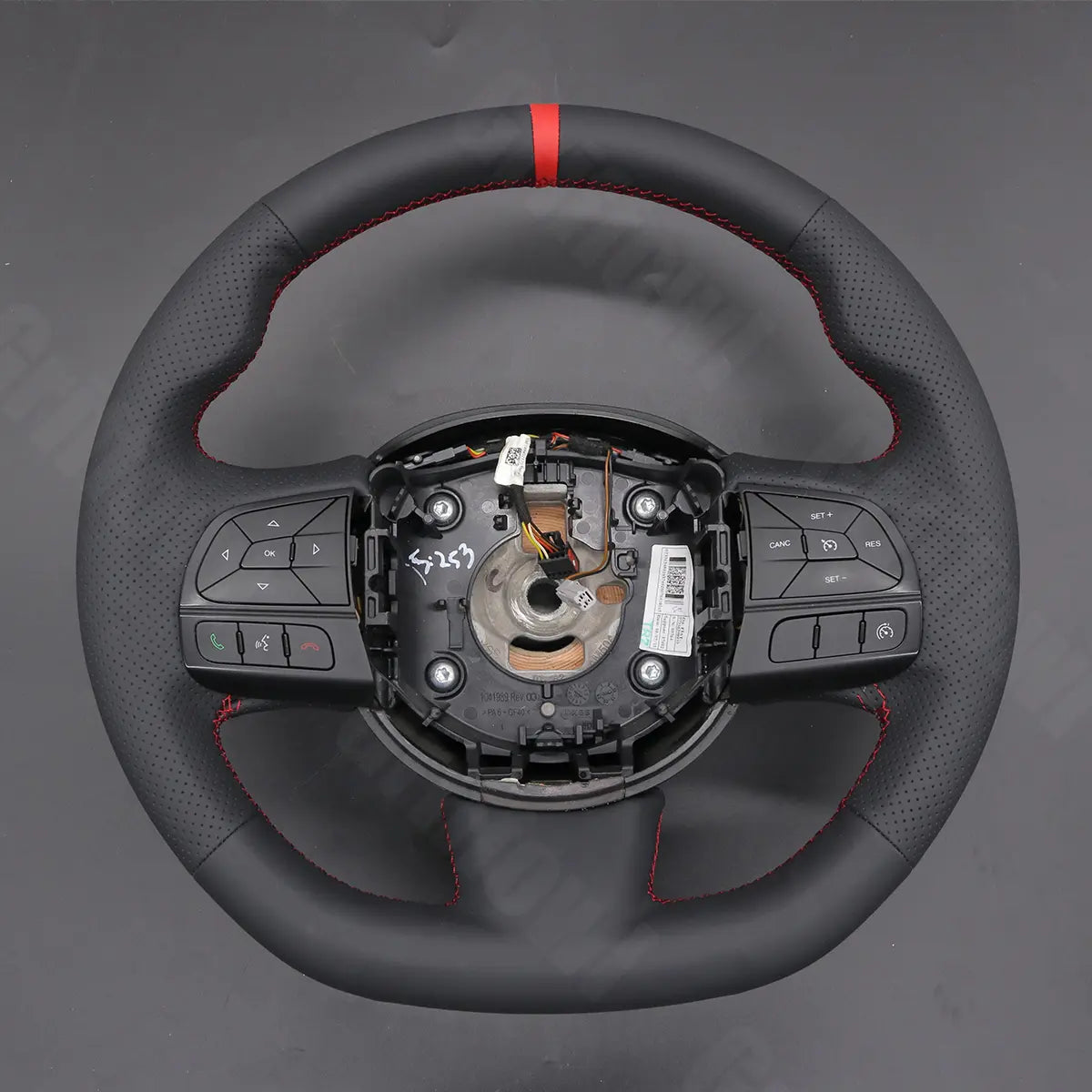 Griffowl Steering Wheel Cover for Personalized SUV Fiat 500X 2014-2021. Perfect grip with our steering wheel wrap and custom interior touch.