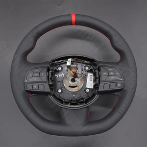 Griffowl Steering Wheel Cover for Personalized SUV Fiat 500X 2014-2021. Perfect grip with our steering wheel wrap and custom interior touch.