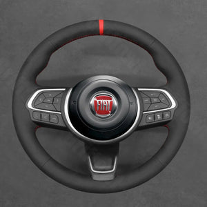 Griffowl Steering Wheel Cover for Personalized SUV Fiat 500X 2022-2025. Perfect grip with our steering wheel wrap and custom interior touch.
