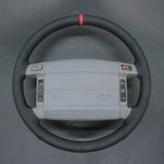 Griffowl Steering Wheel Cover for Personalized SUV Ford Bronco 1994 1995 1996. Griffowl's interior mod with hand-sewn DIY steering wheel kit.