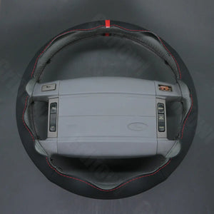 Griffowl Steering Wheel Cover for Personalized SUV Ford Bronco 1994 1995 1996. Griffowl's interior mod with hand-sewn DIY steering wheel kit.