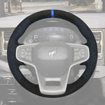Griffowl Steering Wheel Cover for Personalized SUV Ford Bronco 2021 2022 2023 2024 2025. Elevate your interior with Griffowl's wrap and stitch kit.