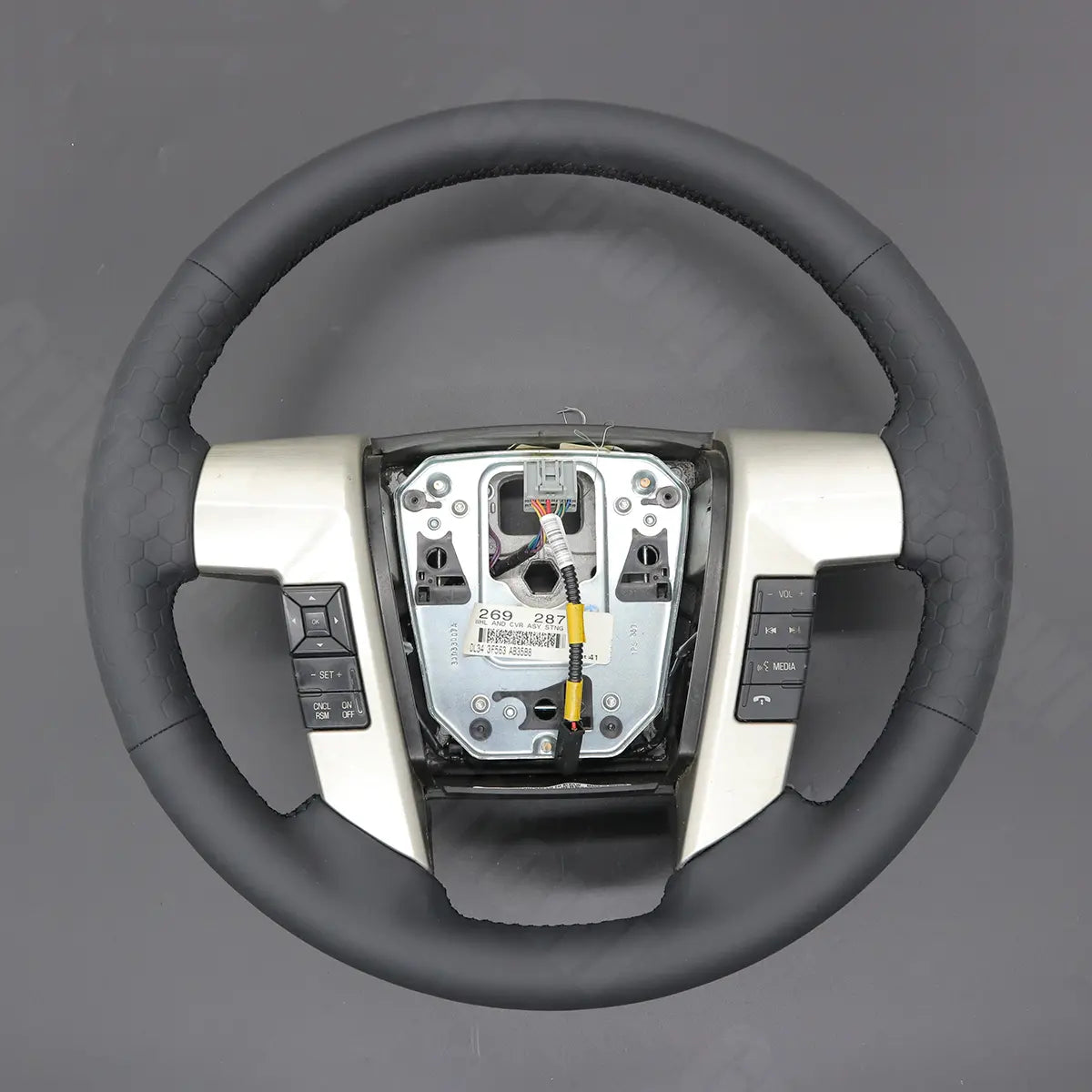 Griffowl Steering Wheel Cover for Personalized SUV Ford Expedition 2015 2016 2017. For refined interior upgrades using our wrap and stitch kit.