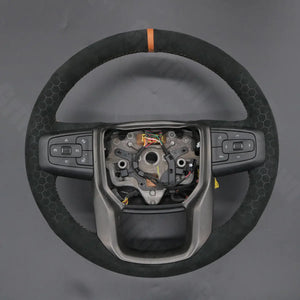 Griffowl Steering Wheel Cover for Personalized SUV GMC Yukon 2021-2024. Perfect grip with our steering wheel wrap and custom interior touch.