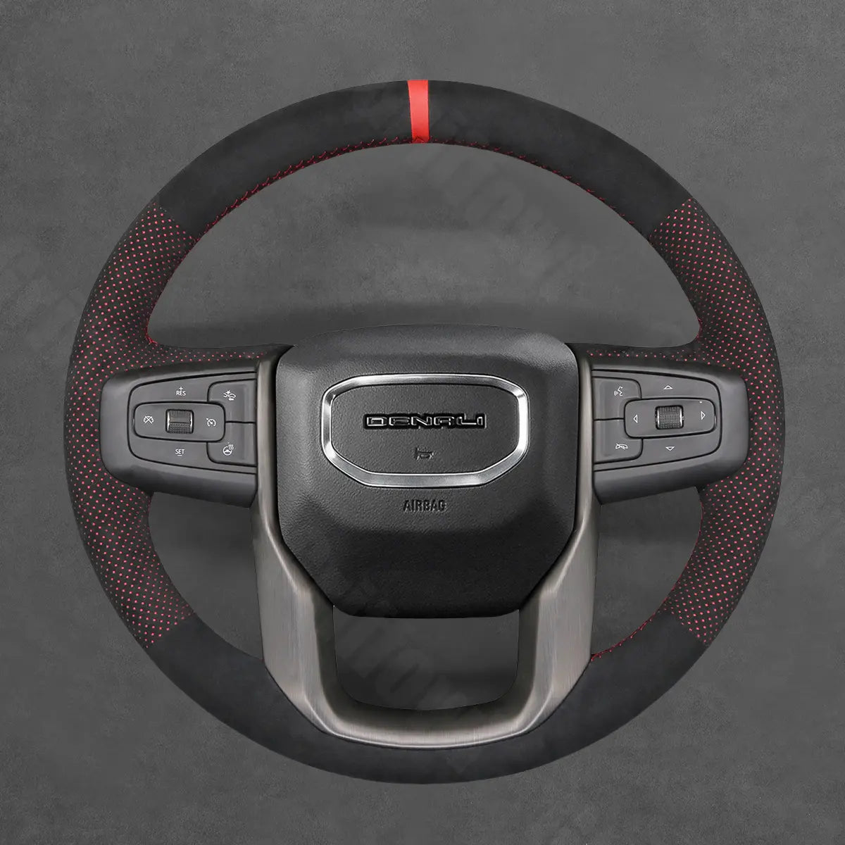 Griffowl Steering Wheel Cover for Personalized SUV GMC Yukon 2021-2024. Perfect grip with our steering wheel wrap and custom interior touch.