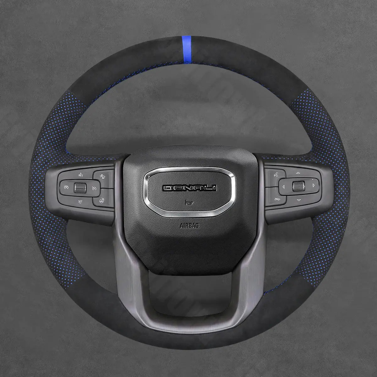Griffowl Steering Wheel Cover for Personalized SUV GMC Yukon 2021-2024. Perfect grip with our steering wheel wrap and custom interior touch.